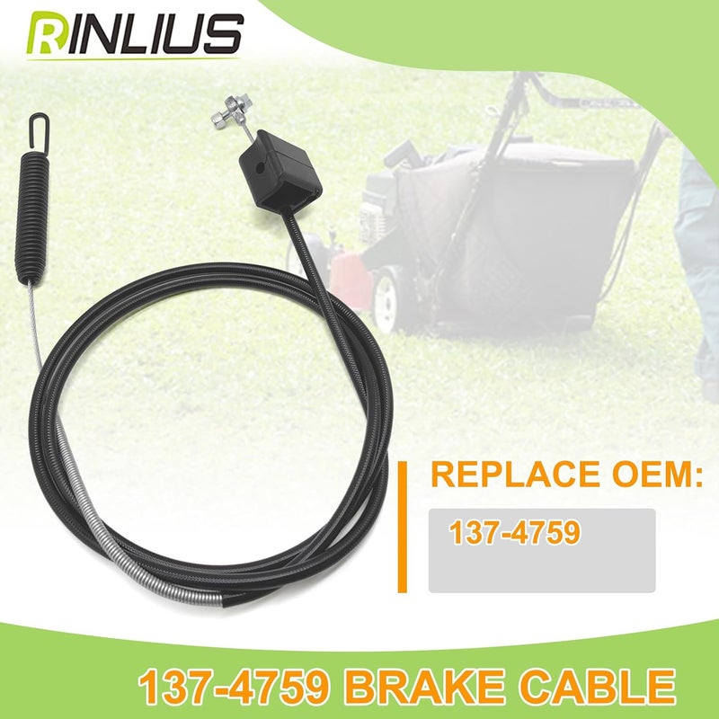 Rinlius Lawn Mower Brake Cable 137-4759 for Toro TurfMaster/Exmark S-Series 30" Walk-Behind Lawn Mowers fits ECS180CKA30000 22207 22210 22215 22225 22235 Models Lawn Mowers - Image 4